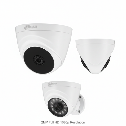Cámara Domo Seguridad 2MP Full HD 1080p Visión Nocturna 25m IP67